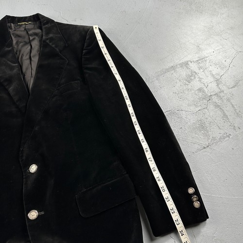 VTG Mens Suit 40 Jacket Coat 1970s Rockabilly 60s 70s USA Cotton Velour Horses - Picture 13 of 17