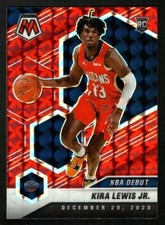 Kira Lewis Jr 2020-21 Panini Mosaic NBA Debut Red Prizm Rookie RC Pelicans