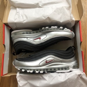 DS Mens Nike Air Max 97 QS B-Sides Metallic Silver Bullet Black Sz 12  AT5458-001 191887657675 | eBay