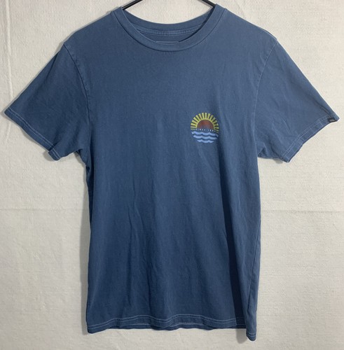Vans T- Shirt Mens Small Blue Sun Ocean 