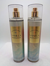 2 x Bath Body Works VANILLA ROMANCE Fine Fragrance Mist Spray 8 oz each