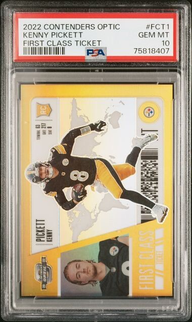 Kenny Pickett Panini Contenders Optic First Class Ticket #FCT1 Base