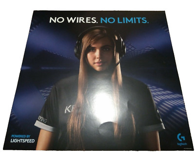 Logitech Lightspeed Print Ad PROMO Art Game Poster Official Logitech BRAND NEW 