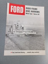 Brochure de vente herse à disque Ford 207 1963
