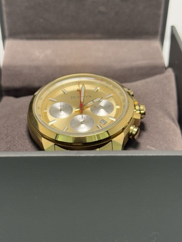 Excellent - Bulova 97B217 Classic Chronograph Stainless Steel Quartz Men's Watch - Picture 3 of 8