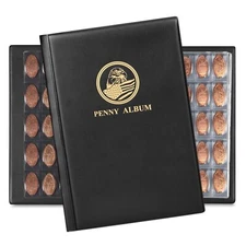 Pressed Penny Collecting Book Souvenir Penny Book Holds 380 Coins Pressed Penn