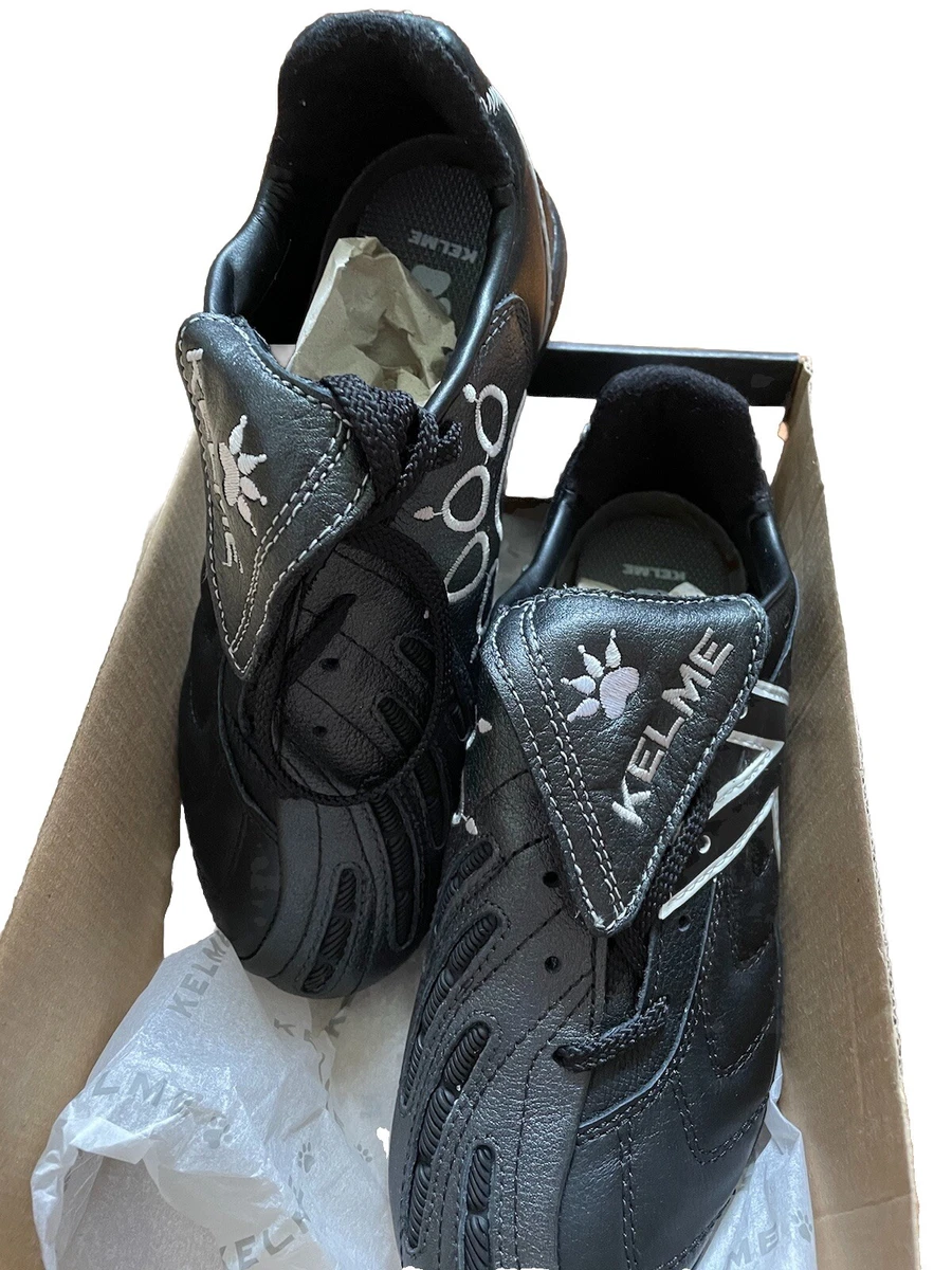 KELME 52186 – Scarpe Da Ginnastica Basse Unisex, Pelle Sintetica Nera, Suola Ammortizzata