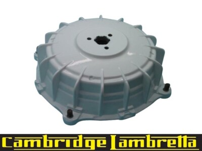 Uni Autos Rear Hub Brake Drum For Lambretta Li SX TV Lis GP Silver – With Studs & Cone