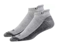 FootJoy ProDry Roll Tab Golf Socks (Size XL 12-15) - 2 Pair- Grey