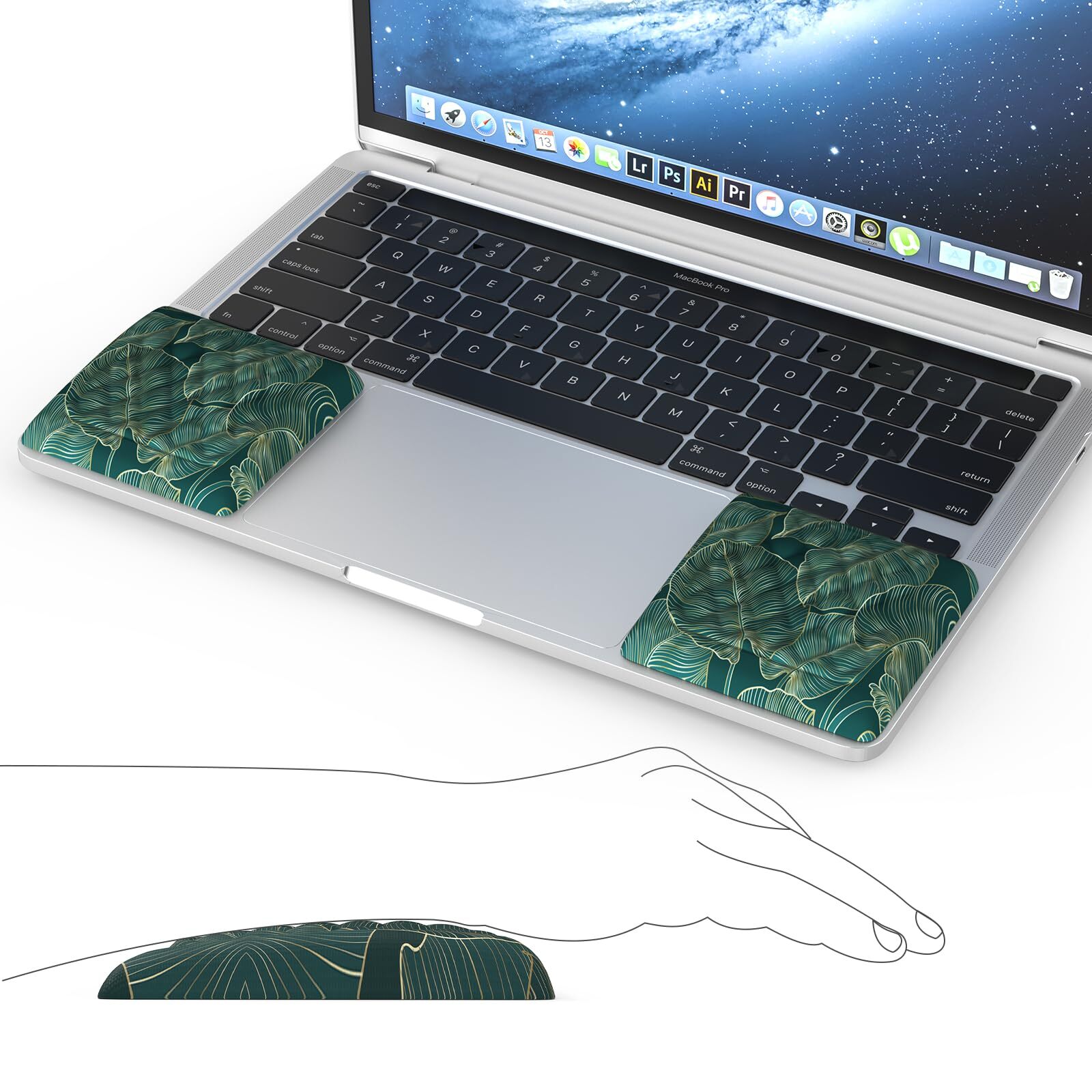 Ergonomic Laptop Wrist Rest for Comfortable Typing and Support-image