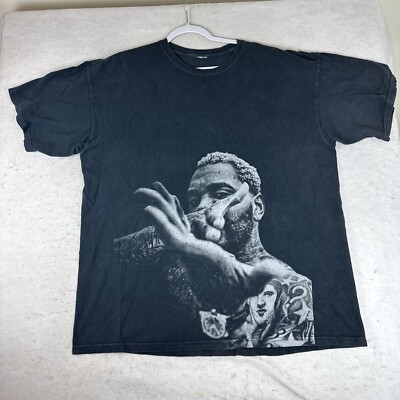 Men's Kanye West Rap Tee Black Shirt Size M