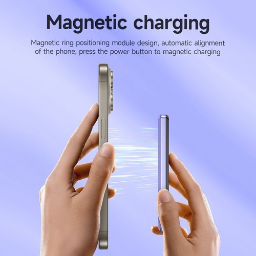 BOROFONE BJ50 Leader PD20W Mag power bank 5000mAh (MagSafe Compatible) - purple - Picture 13 of 14