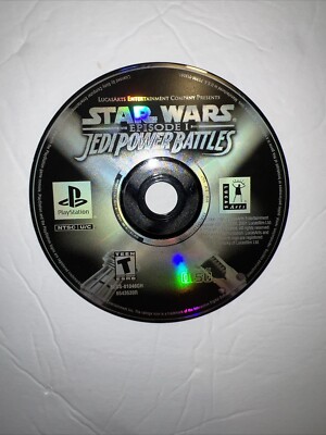 Star Wars Episode 1 Jedi Power Battles (PlayStation 1, Disc Only)