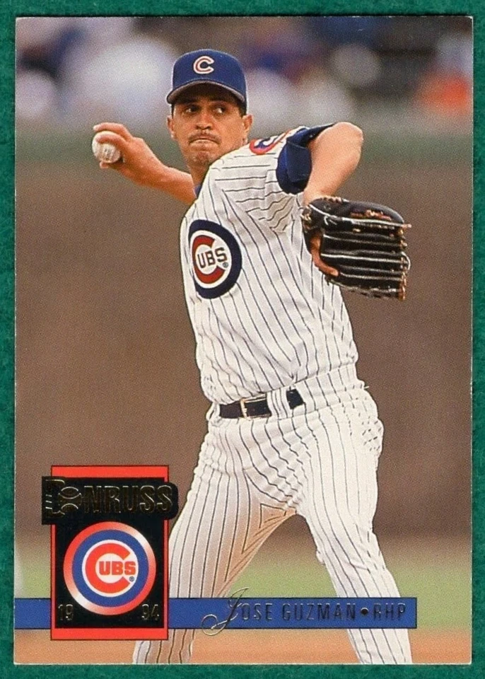 Jose Guzman - 1994 Donruss #507 - Chicago Cubs Baseball Card - Image 2 of 3