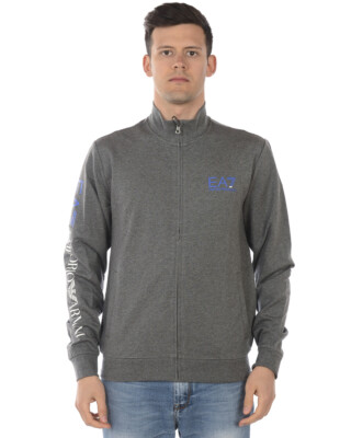 Emporio Armani Ea7 Sweatshirt Sweatshirt Hoodie Baumwolle Herren Grau 3GPM2 3PJ05Z 3925