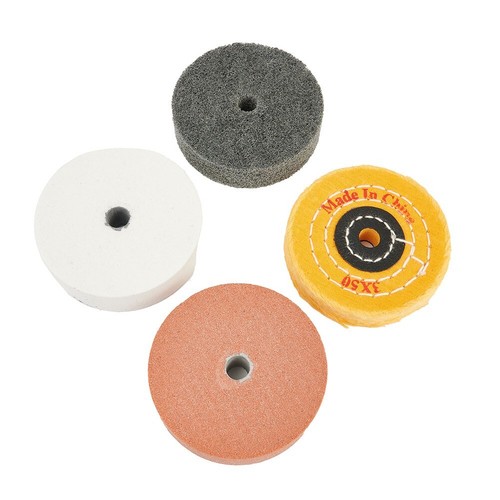 Long lasting Polishing Wheels for Bench Grinders Set of 4 3'' Diameter