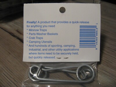 Tackle Factory Universal Utility Clips 2 Per Pack Minnow & Crab Traps Made In Us