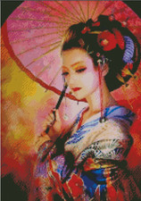 Oriental Lady Counted Cross Stitch Chart No.25-131