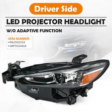 For 2018-2021 Mazda 6 Full Led Type Non-adaptive Projector Headlight Driver Side