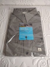 VTG Big Mac JcPenny Rugged Twill Rough Uniform Work Shirt Men's Sz Lg Gray NEW