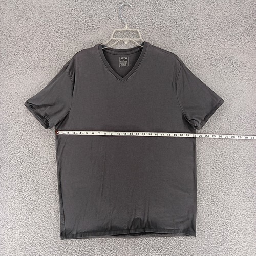 Apt 9 Shirt Mens XL Grey V Neck T Shirt Short Sleeve - Picture 5 of 8