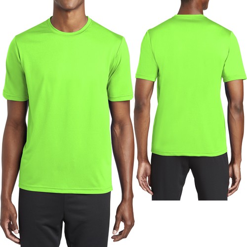 Mens NEONS Moisture Wicking T-Shirt Durable SNAG RESISTANT XS-XL, 2XL, 3XL, 4XL - Picture 2 of 3