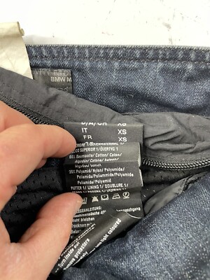 NWT BMW Motorrad Padded Moto Riding City Denim Trousers Size XS