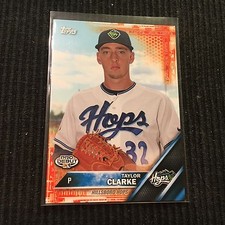 2016 TOPPS PRO DEBUT #164 TAYLOR CLARKE *ORANGE #14/25*  HILLSBORO HOPS