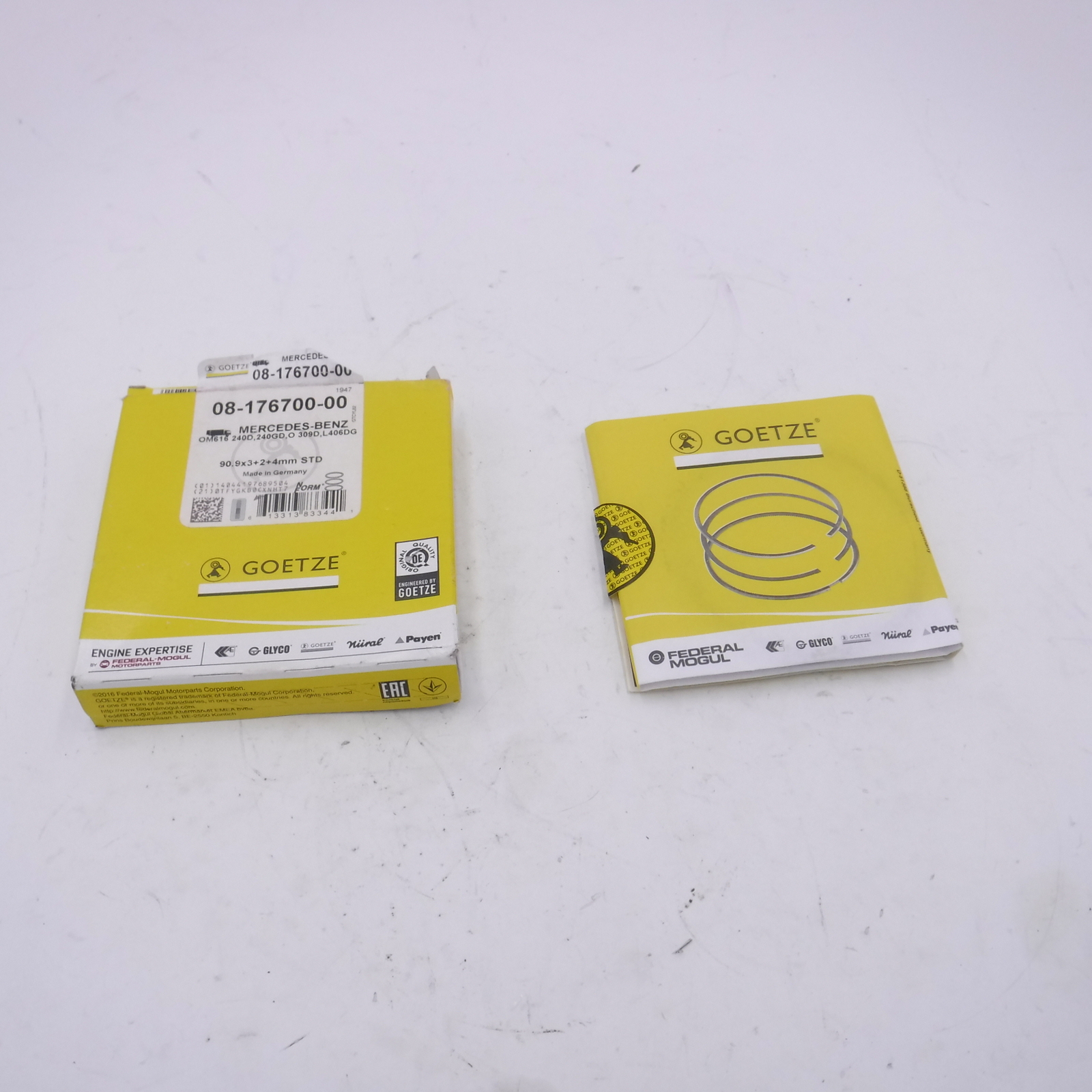Goetz Piston Ring Set 08-176700-00 0010303924 for 1977-1983 Merc 