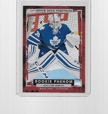 2015-2016 UPPER DECK PORTFOLIO HOCKEY ROOKIE PHENOM ANTOINE BIBEAU #243