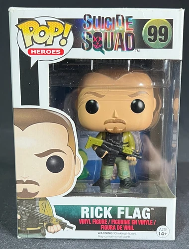 DC Heroes Suicide Squad Rick Flag #99 FUNKO Pop! w/Protector
