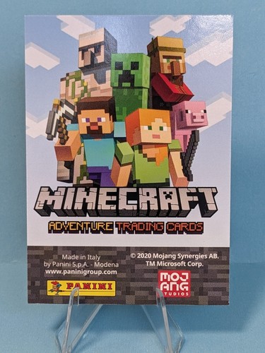 2020 Panini Minecraft Adventure #114 Metallic Dolphin Mint - Picture 2 of 2