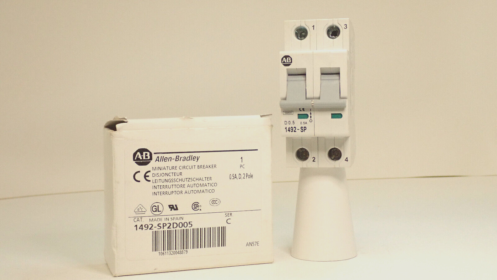 ALLEN BRADLEY CIRCUIT BREAKER 1492-SP2D005 - 2 POLE