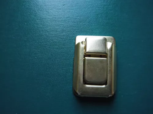 Gibson & others Case Latch BRASS Larger version no /holes top w/rivets