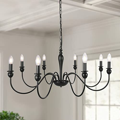 Lampadario Antico ASHUAQI 8 Fiamme - Luce a Sospensione Industrial Chic
