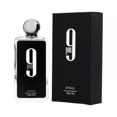 Afnan 9 PM Eau De Parfumes Spray for Men 100ml(34 Fl Oz) Brand New Original@
