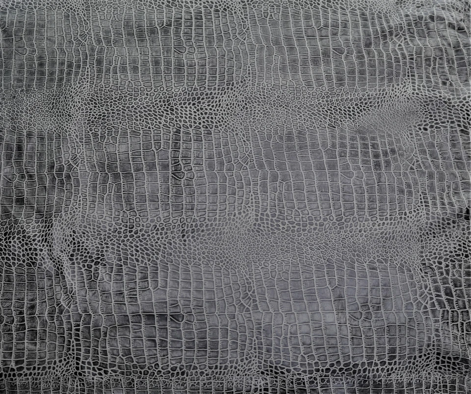 Crocodile Embossed Charcoal Color (100% Genuine skin) - Image 4 of 4