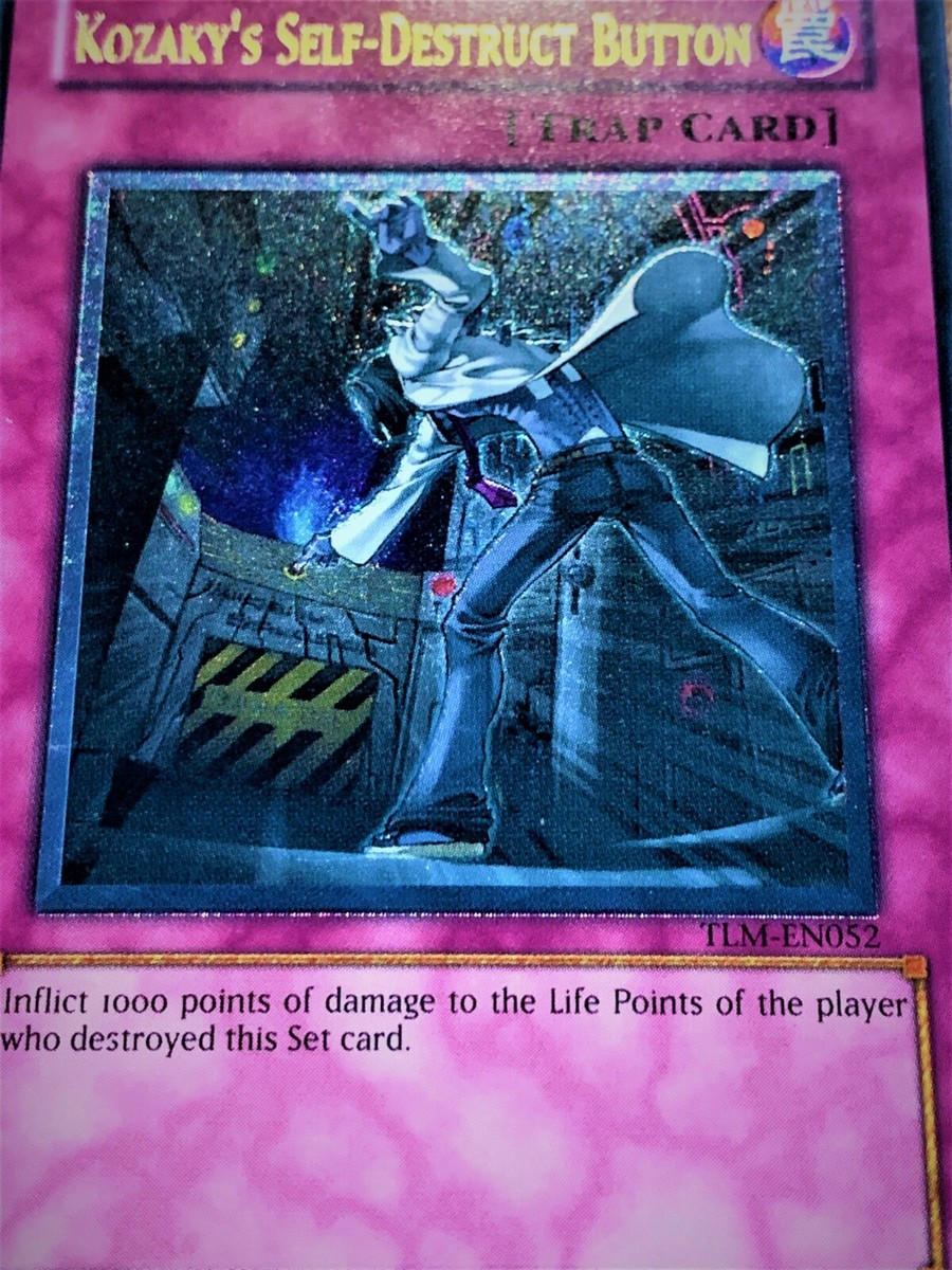yugioh self destruct deck Yu-Gi-Oh! - Kozaky's Self-Destruct Button (TLM-EN052) - The Lost Millennium - Unlimited Edition may be 1st or Unlimited Edition yugioh Kozaky's Self-Destruct Button TLM-EN052