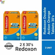 REDOXON Double Action Vitamin C  Zinc Chewable Tablets 30's x 2 Unit  60's