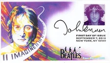 AO- 5314-5, 2018, John Lennon,  Add-on Cover, First Day Cover, Pictorial Postmar
