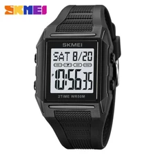 SKMEI Men Watch Military Wristwatch Countdown Rectangle Sport Watches for Boys
