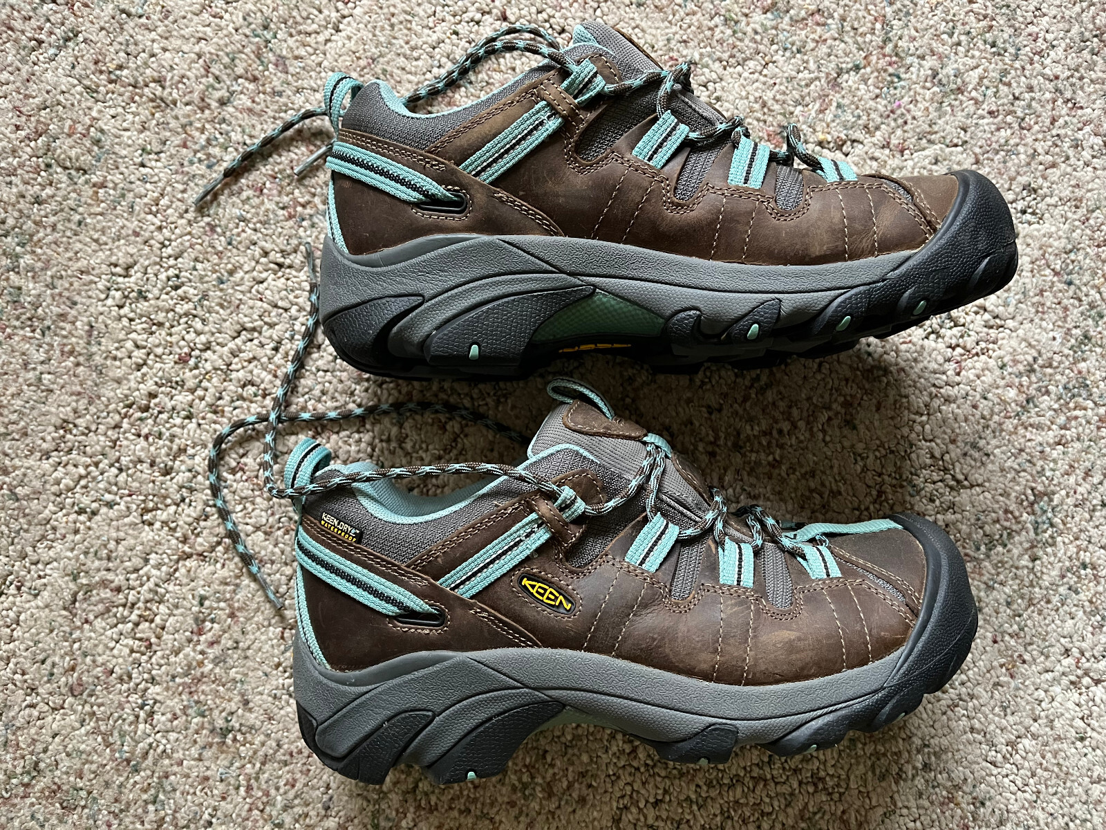 Sneakers basse da trekking donna Keen Targhee II taglia 10 pelle impermeabili nuove senza scatola