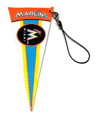 MIAMI MARLINS PENNANT TEAM DANGLER MINI FELT 4'' LONG NEW MLB BASEBALL LICENSED