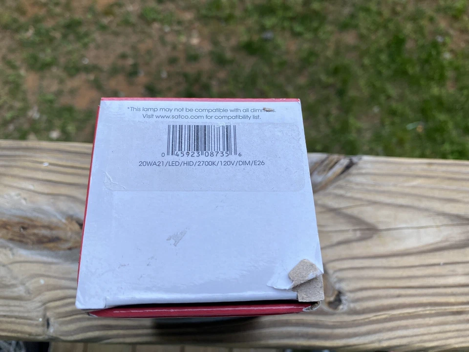 Satco S8735 A21 LED Bulb 2700K 120V 20W Dimmable Medium E26 Base HID Replacement - Image 4 of 4