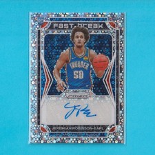 2021-22 Panini Prizm Fast Break AUTO #FBR-JRE Jeremiah Robinson-Earl RC Rookie