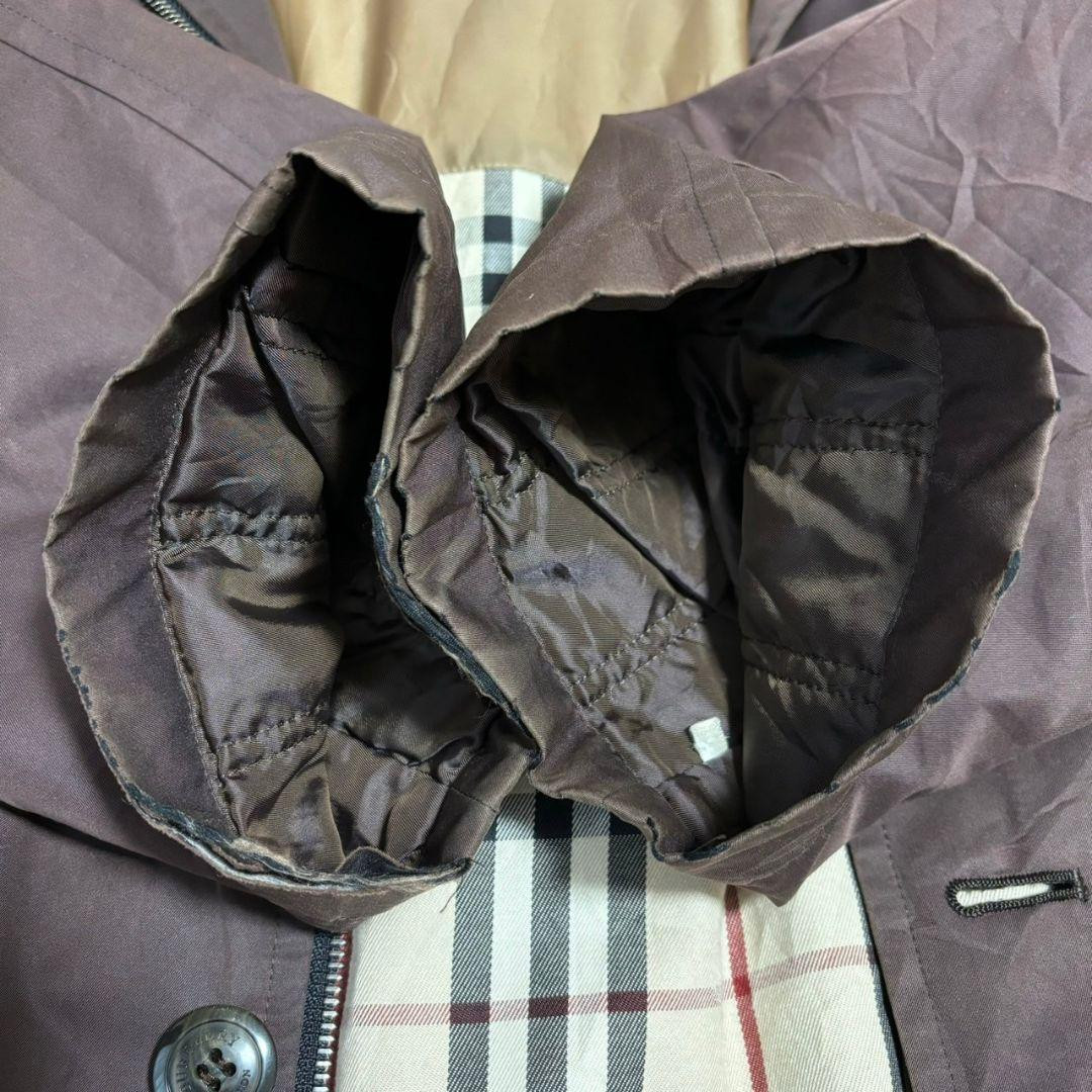 BURBERRY LONDON Down Jacket 3way Liner Brown L Hood F/S from BURBERRY LONDON Down Jacket 3way Liner Brown L Hood F/S from