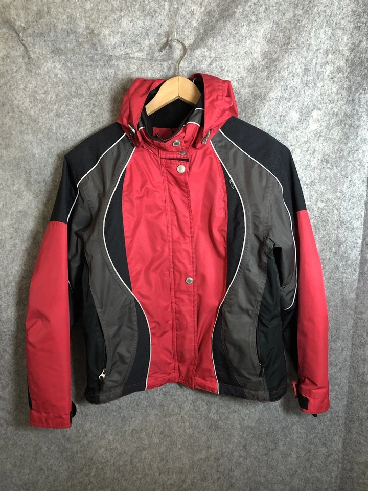 Parka Obermeyer para mujer 10 Red Ridgeline sistema meteorológico impermeable esquí snowboard Foto 2 de 4