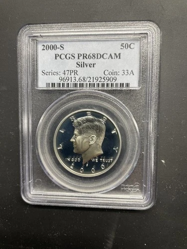 2000-S  Silver Proof Kennedy Half Dollar PCGS PR 68 DCAM