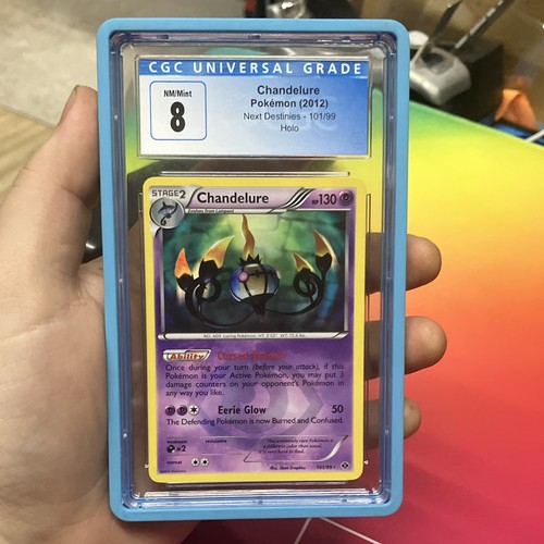 Pokemon CGC 8 2012 Next Destinies Chandelure Holo Rare 101/99 English