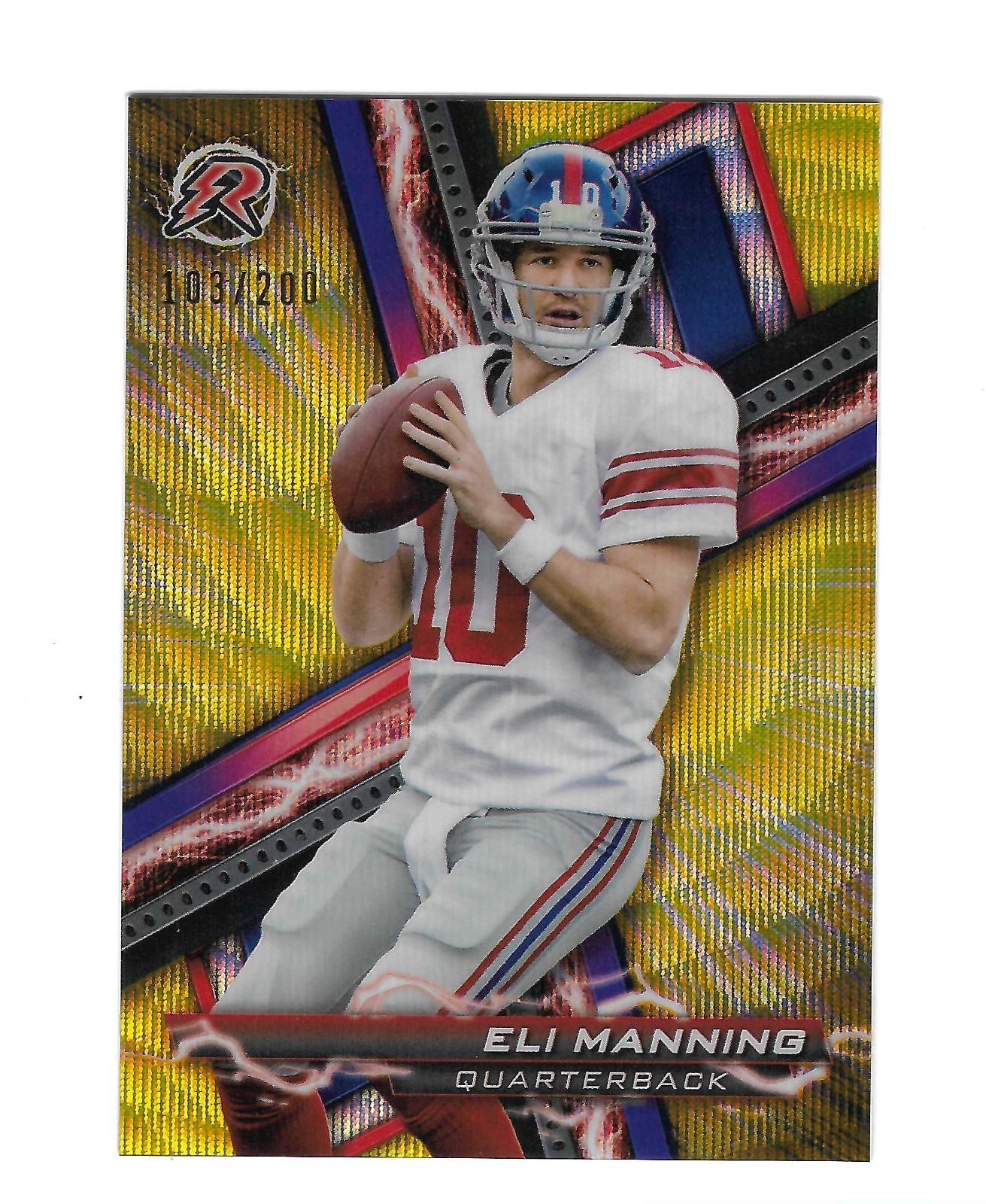 ELI MANNING 2024 TOPPS RESURGENCE YELLOW SURGE REFRACTOR #69 103/200 $25 GIANTS